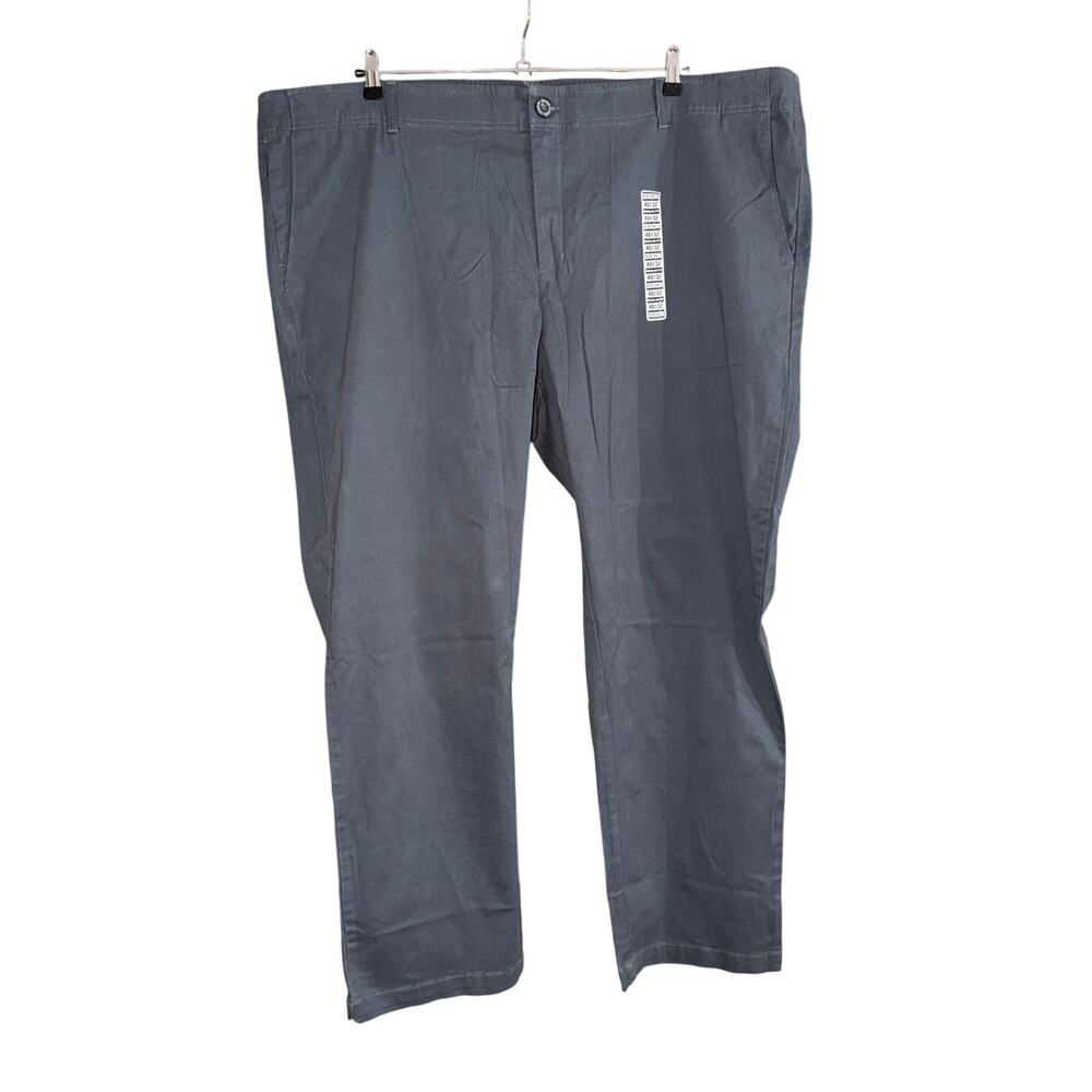 Dixxon Big Men's Charcoal Chino Pants Size 48x32 48W 32L New